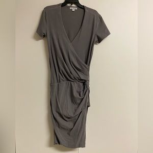 JAMES PERSE GREY FITTED DRESS